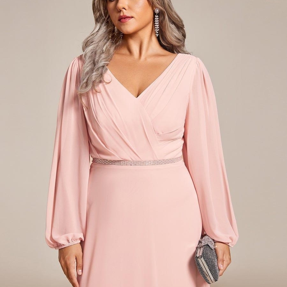 Ever Pretty Blush Long Sleeve Dress - Picture 1 of 3